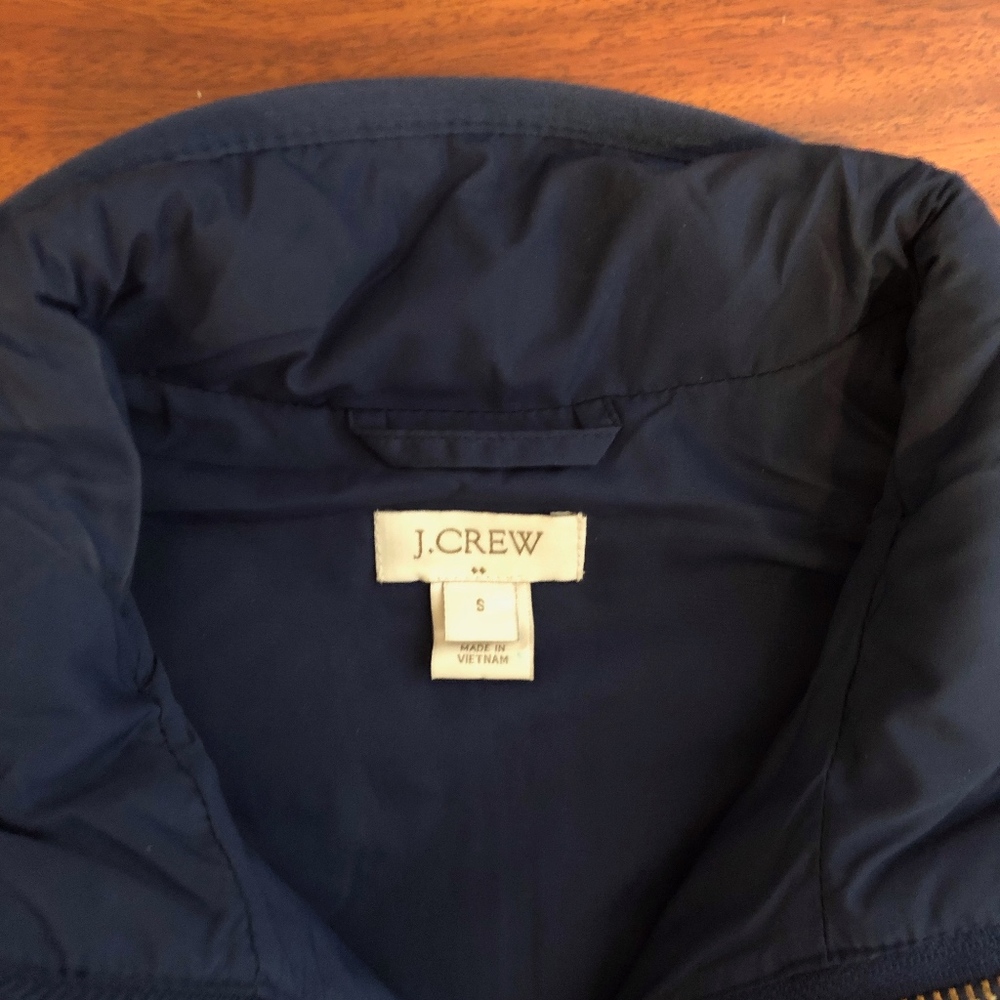 Jcrew Excursion Quilted Down Vest, Size Small - image 3